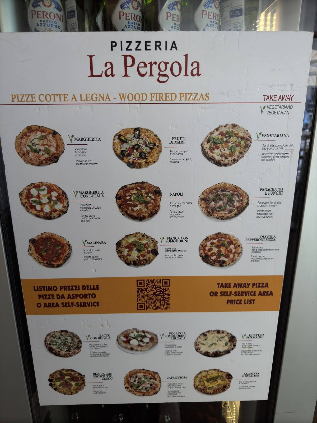 Menu di La Pergola 