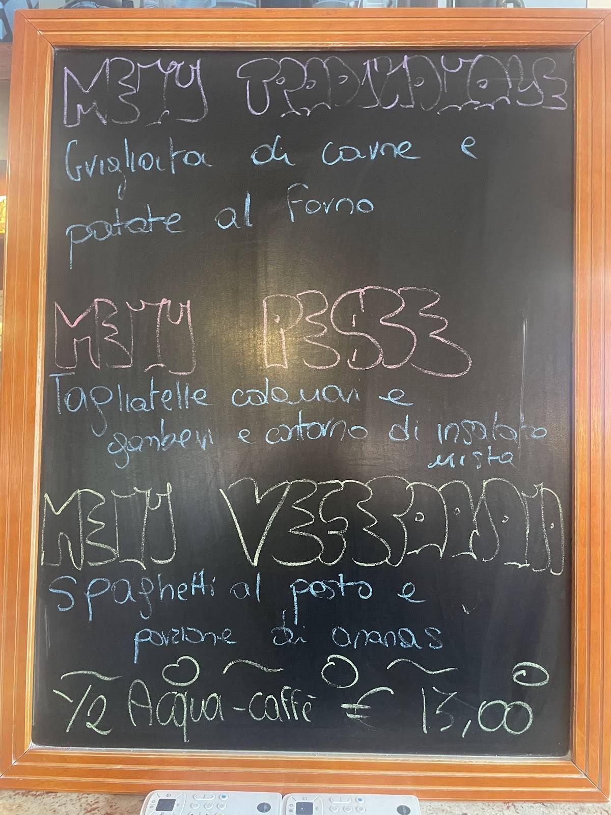 Menu di La Piccola Trattoria 
