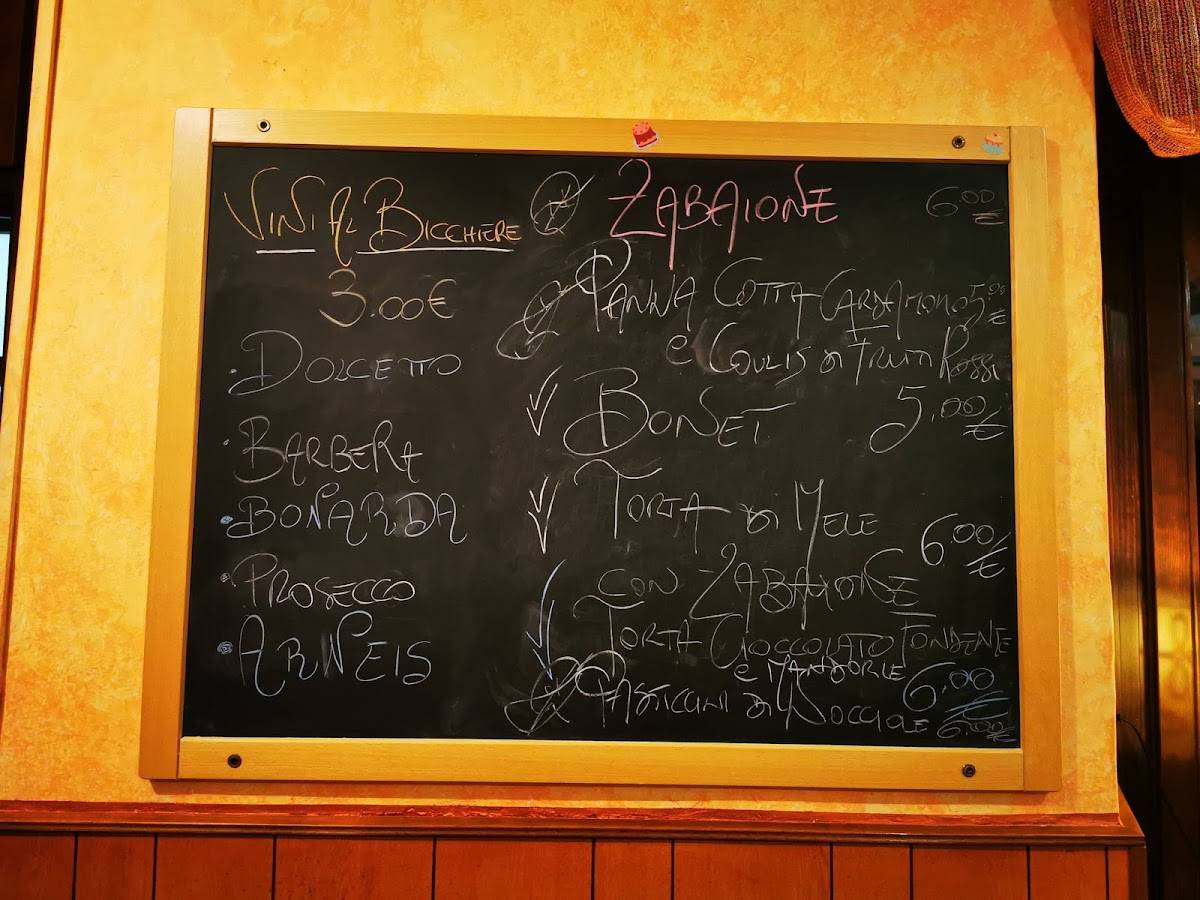 Menu di La Societá Operaia 