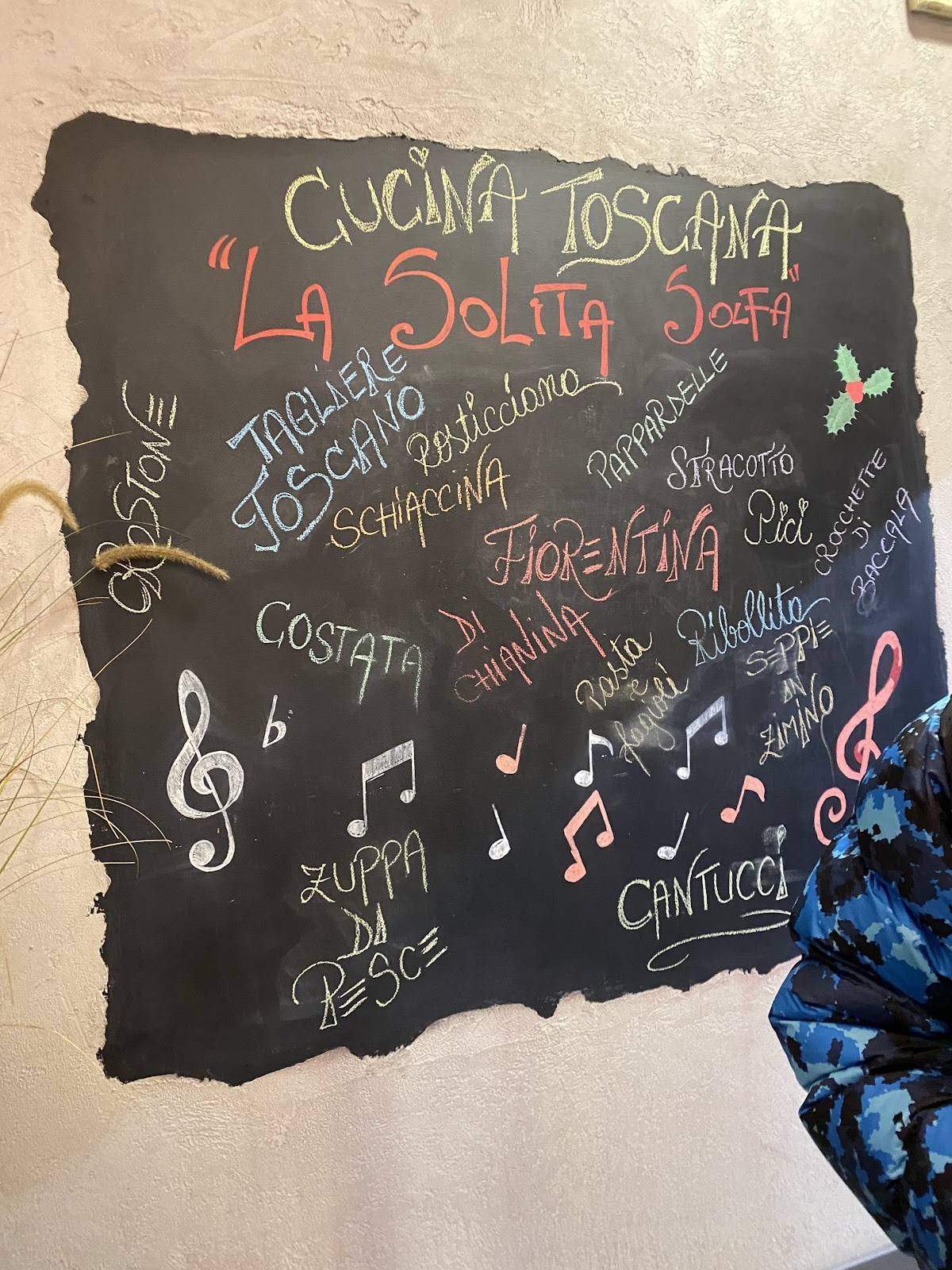 Menu di La Solita Solfa Pizzeria Ristorante 