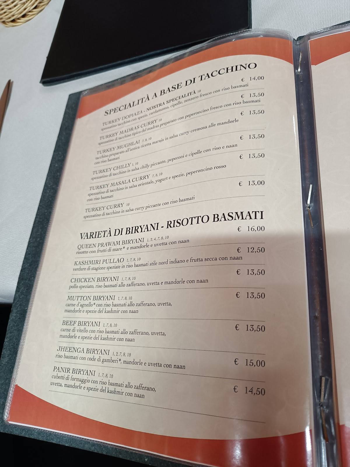 Menu di Ristorante Pizzeria La Sorgente 