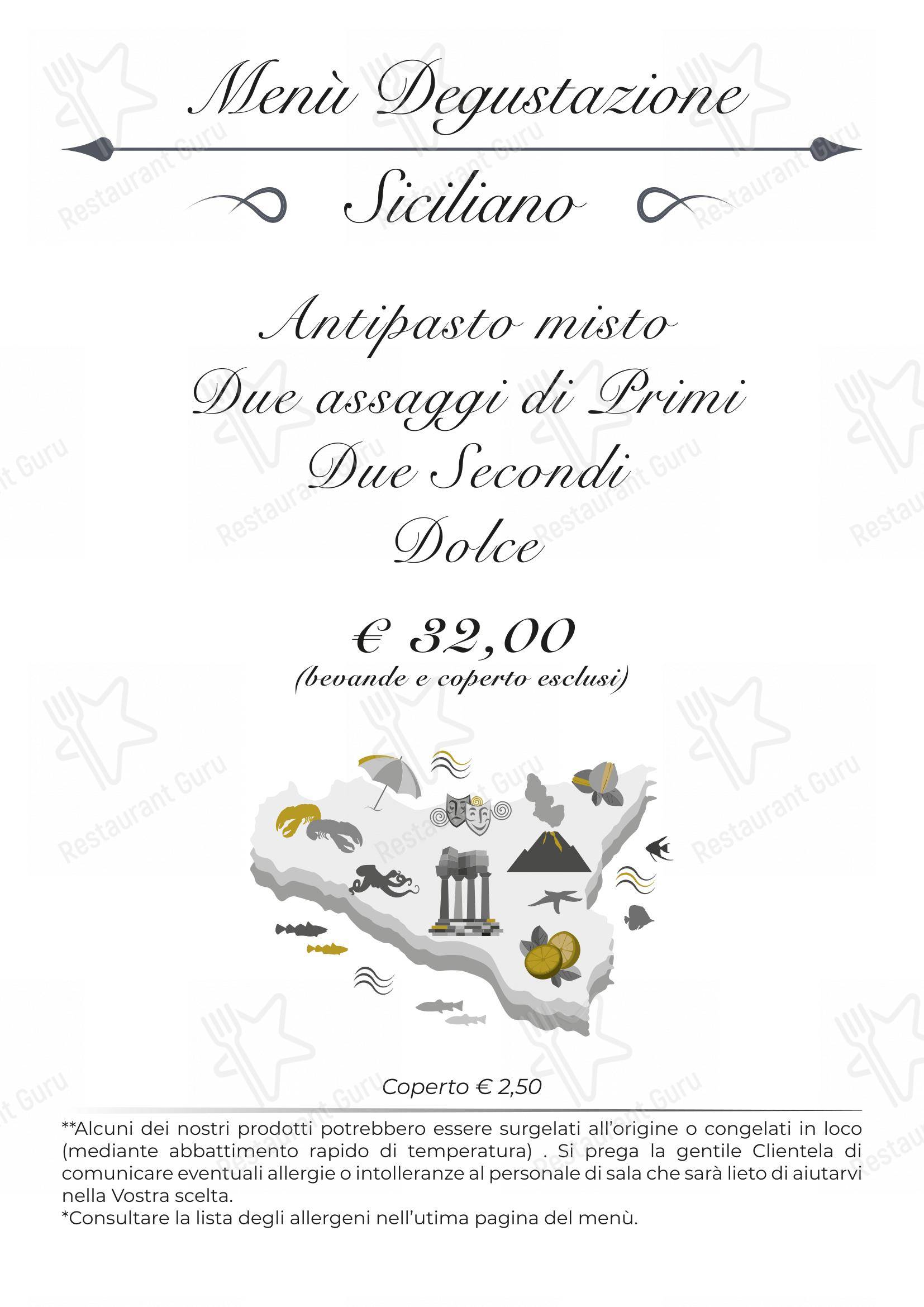 Menu per La Spada Reale ristorante