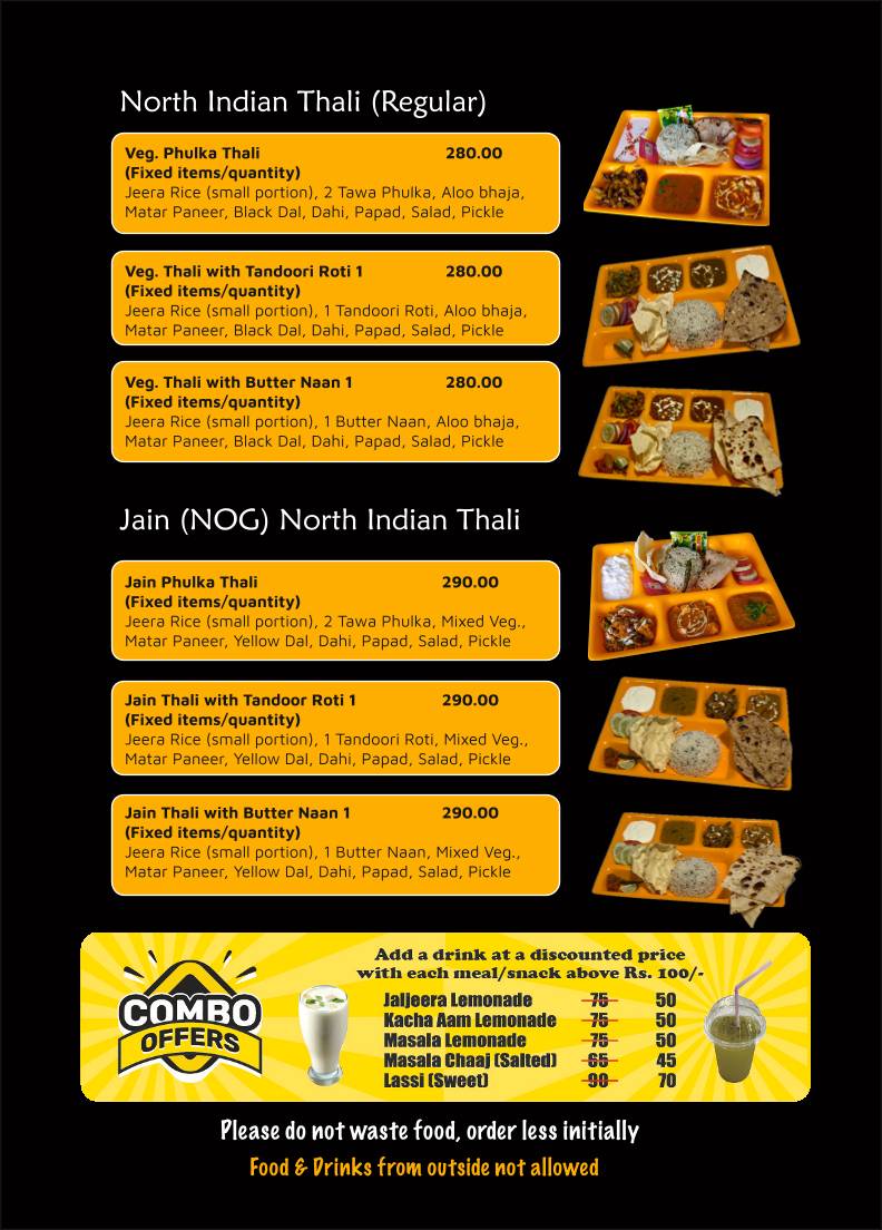 Laddoo Gopal - Salugara menu