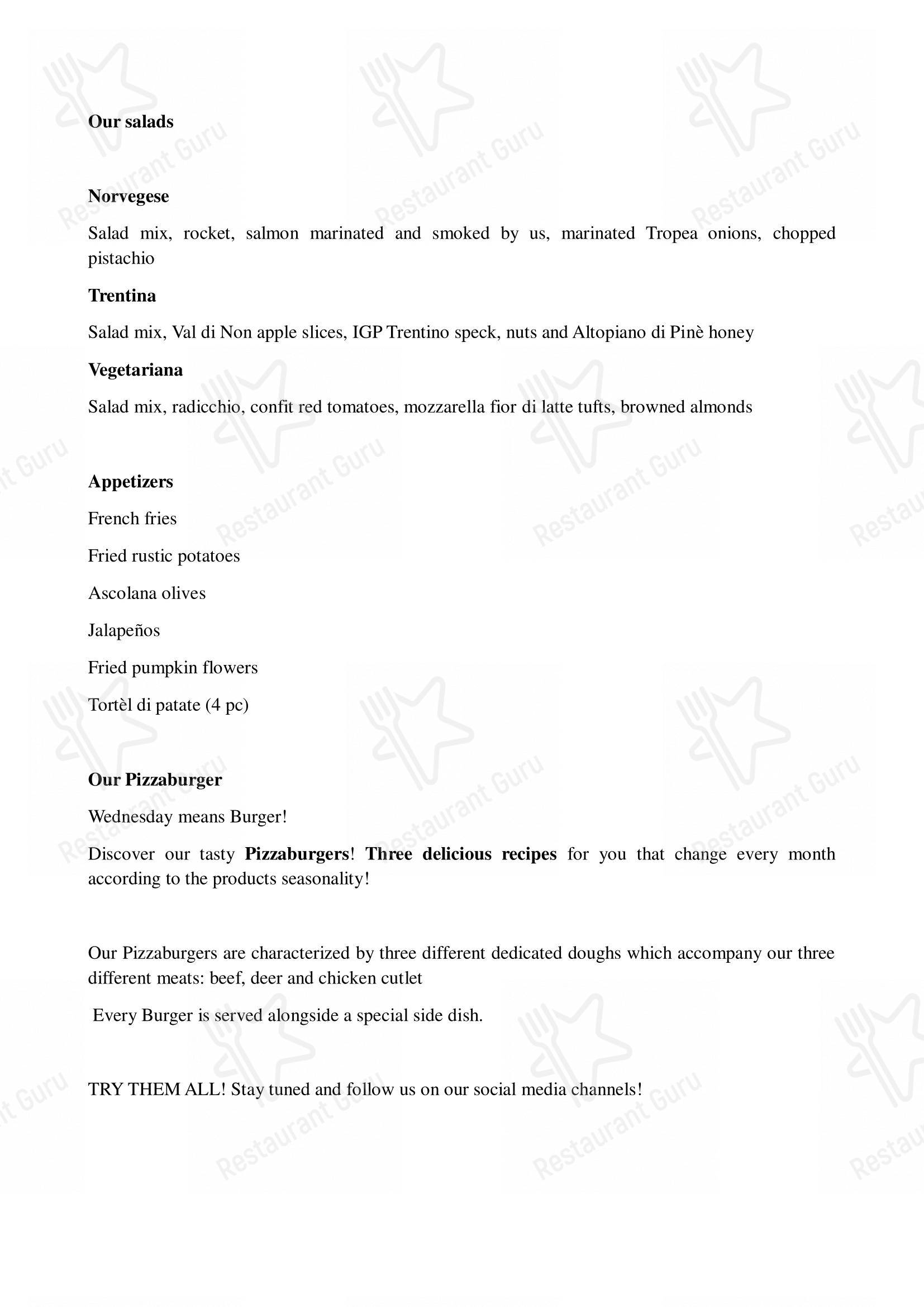 Menu di Lanterna Pizzeria & Brew Pub - Menu bar