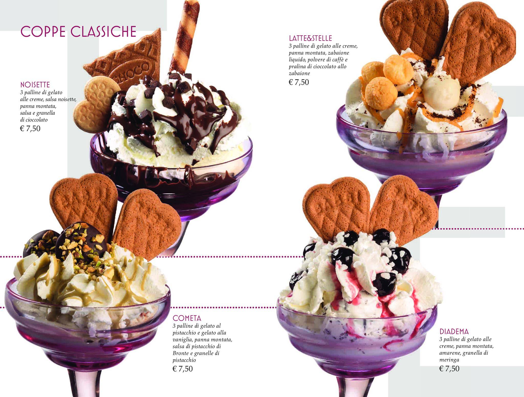 Menu di Latte & Stelle - Gelateria e Pasticceria 