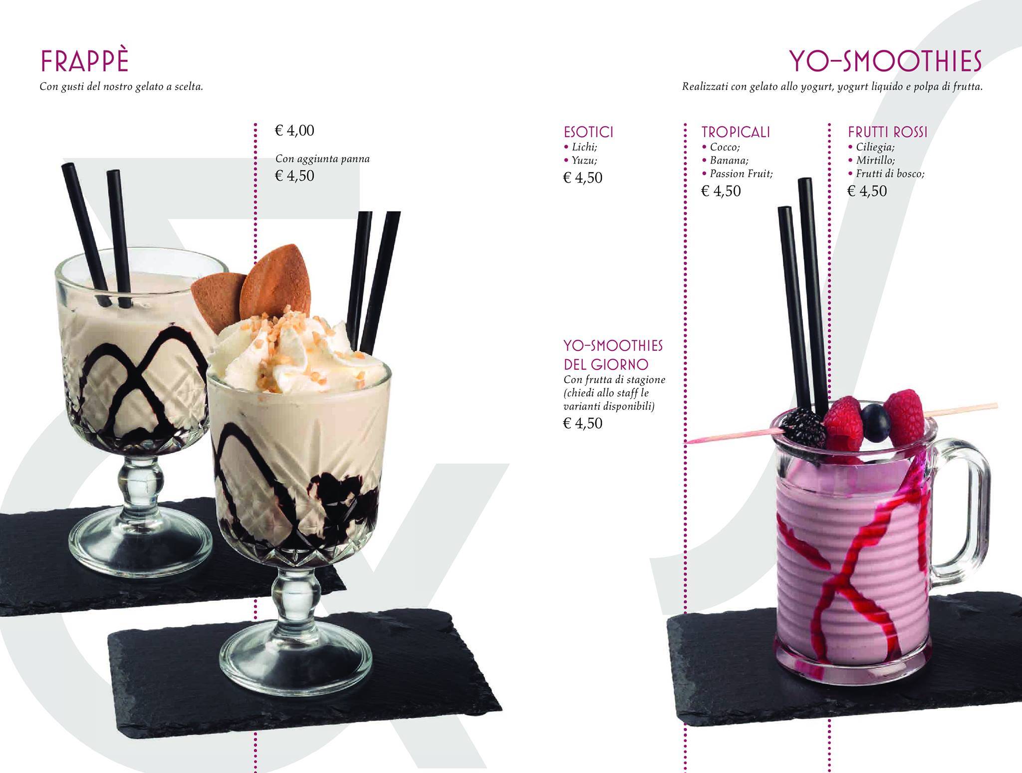 Menu di Latte & Stelle - Gelateria e Pasticceria 