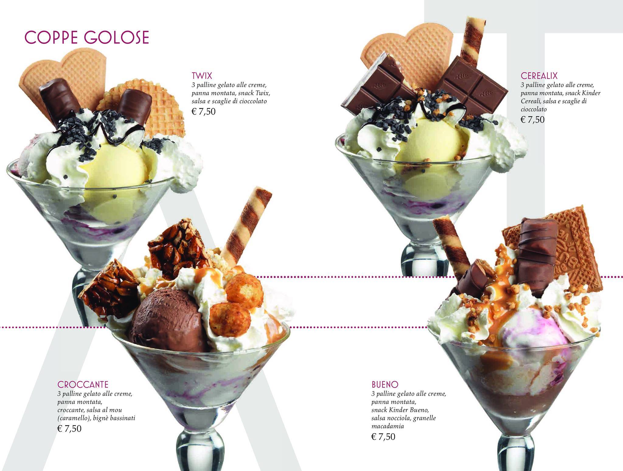 Menu di Latte & Stelle - Gelateria e Pasticceria 