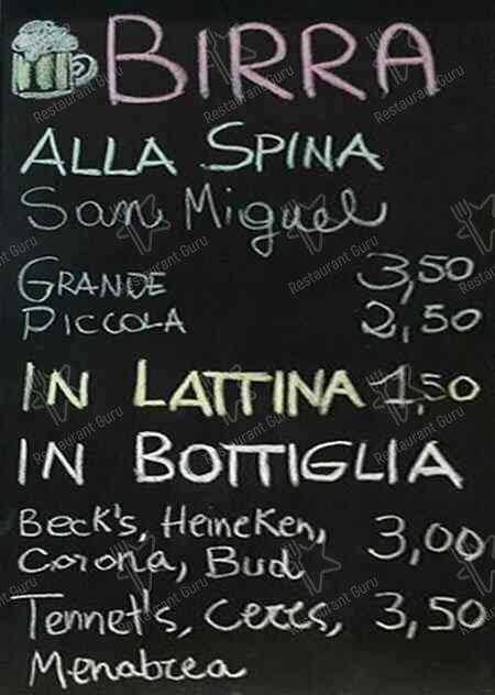 Menu di Ristorante Bar Latteria 