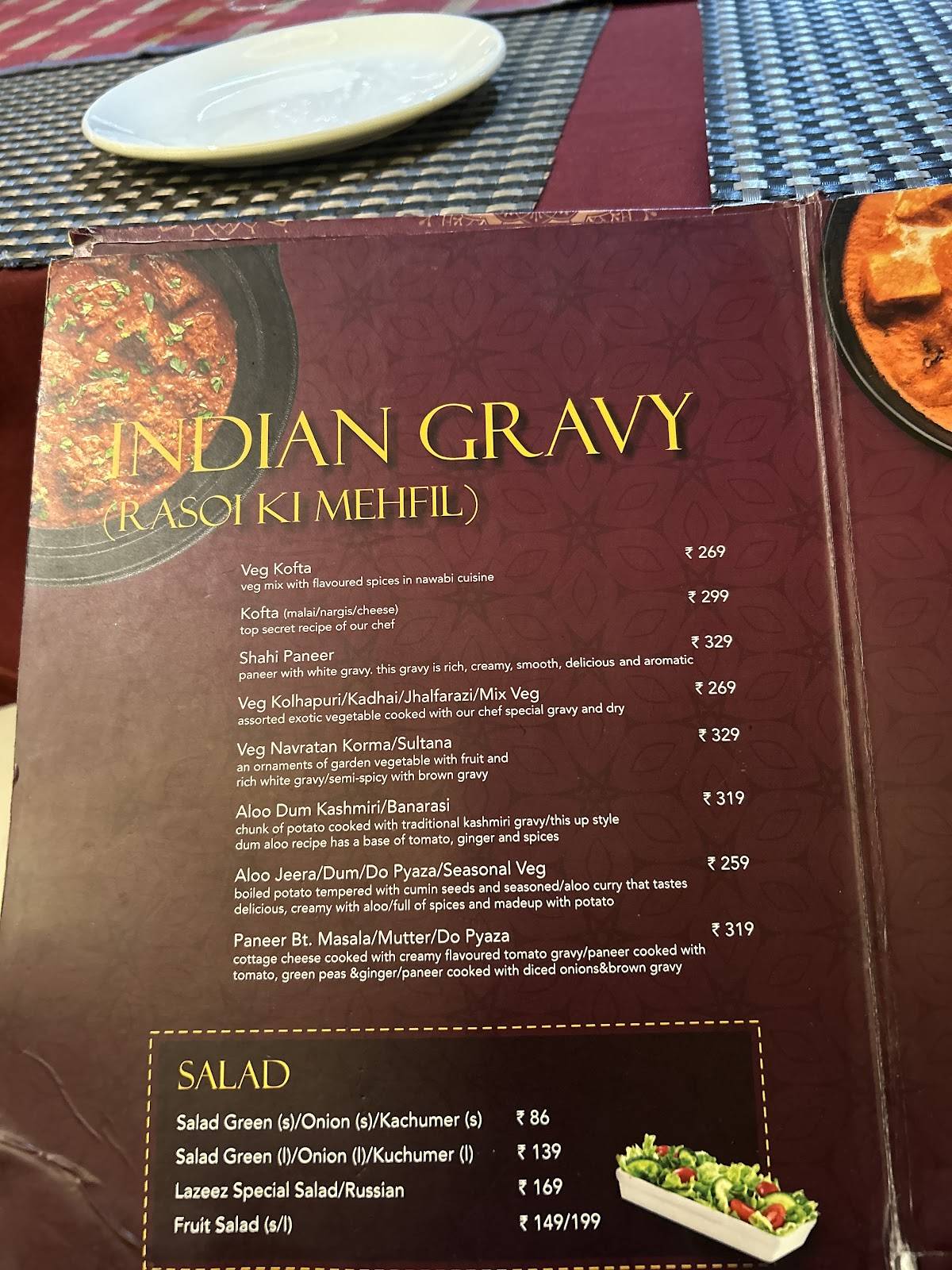 Lazeez Restaurant menu