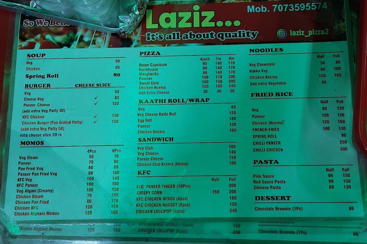 Laziz... menu