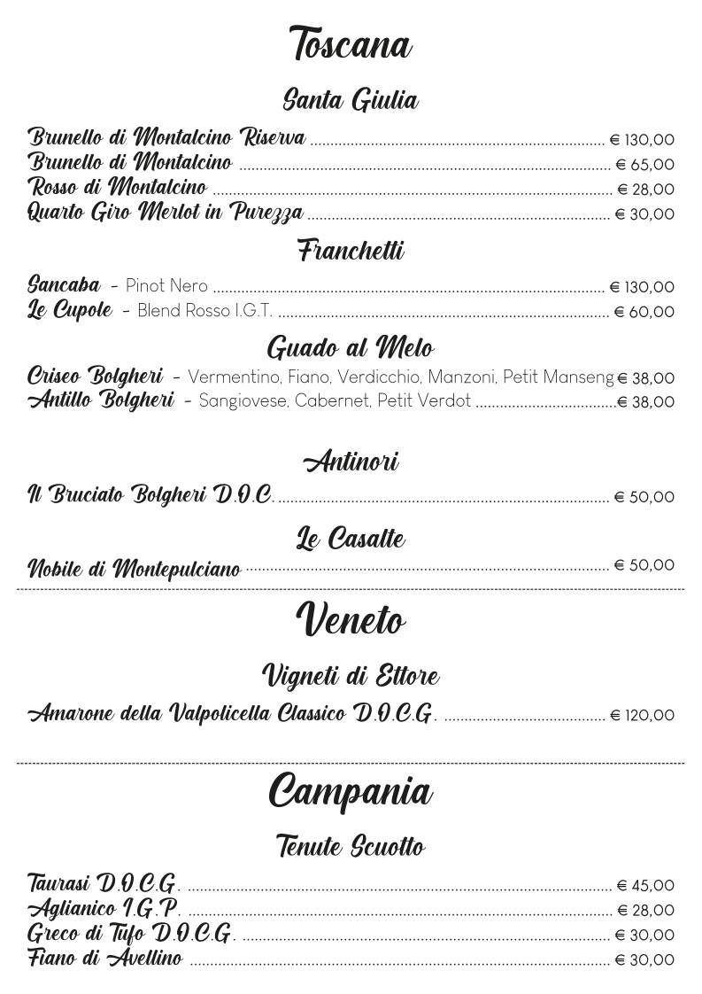Menu di Le Isole Ristorante 