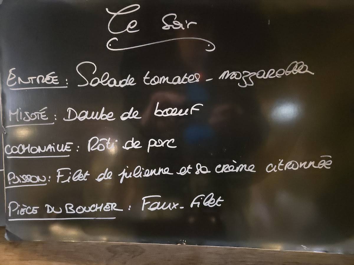 Menu de Le MAY