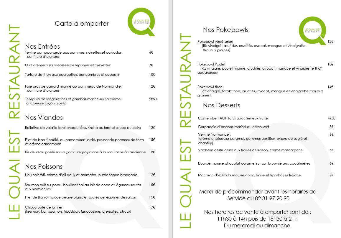 Menu Carte Le Quai main image 0
