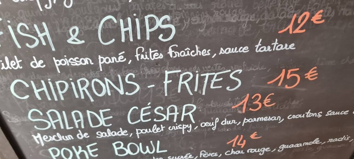 Menu de Le Seven