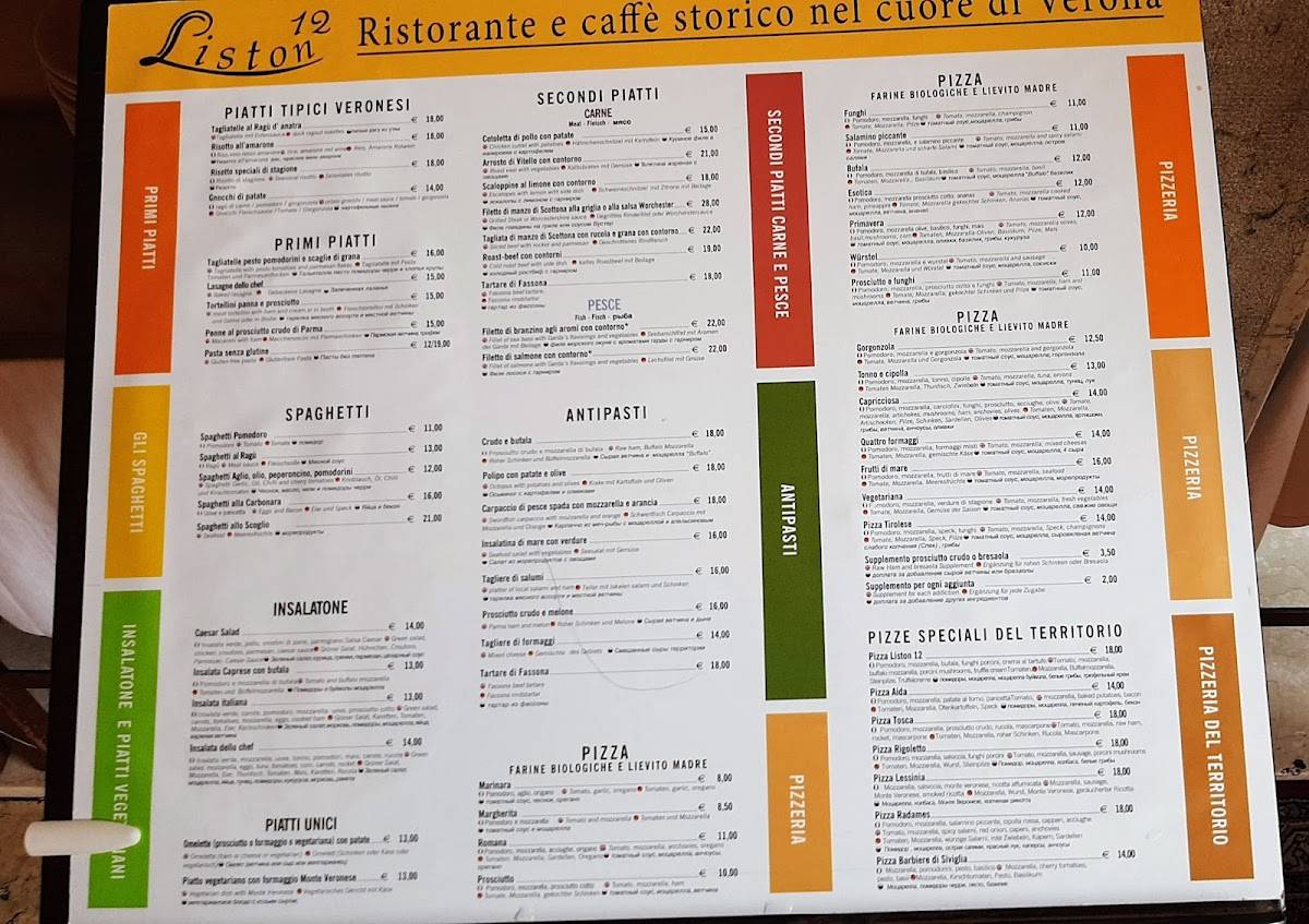 Menu di Liston 12 