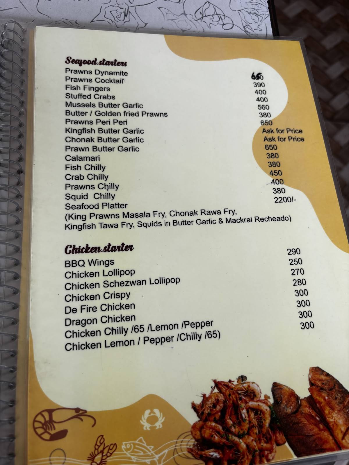 Little Goa Bar & Restaurant Bhatkar menu