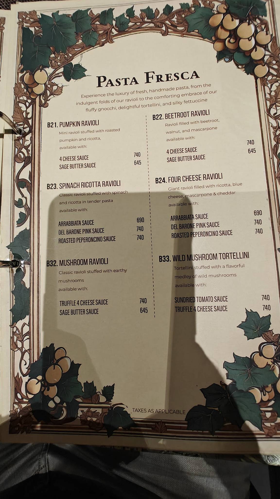 Little Italy Restaurant, Chinchwad Pune menu
