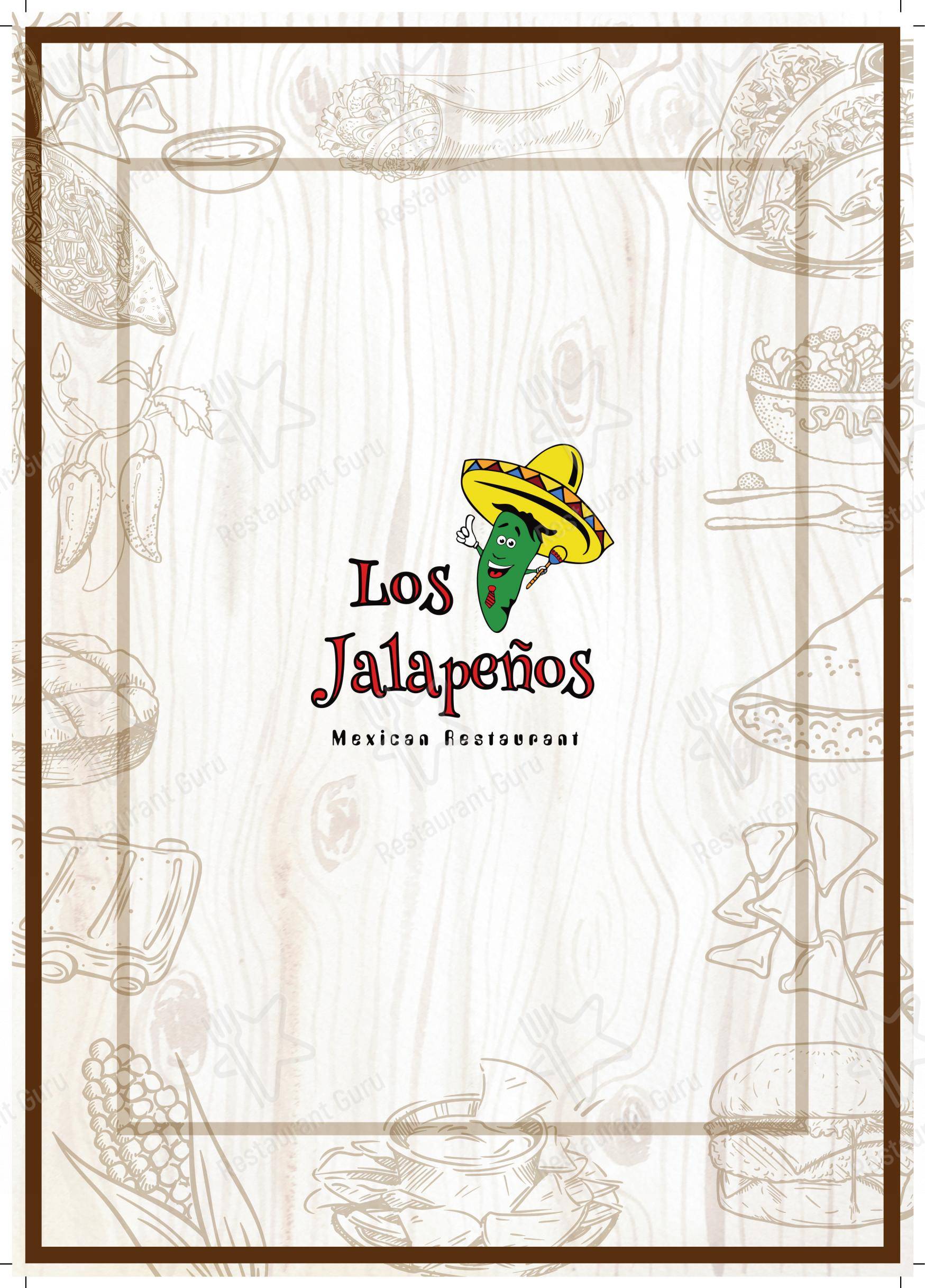 Menu per Los Jalapenos Olten ristorante
