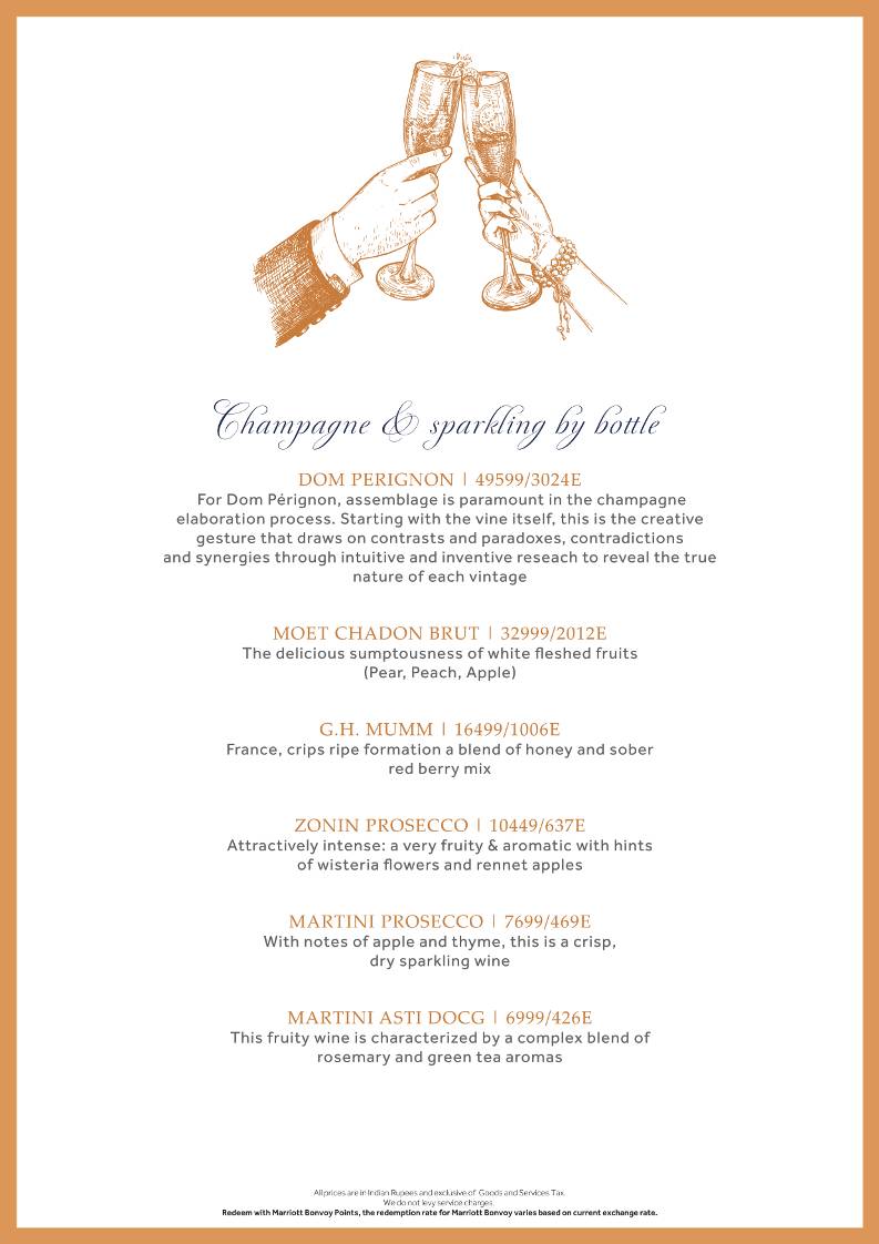 Lounge 18 menu