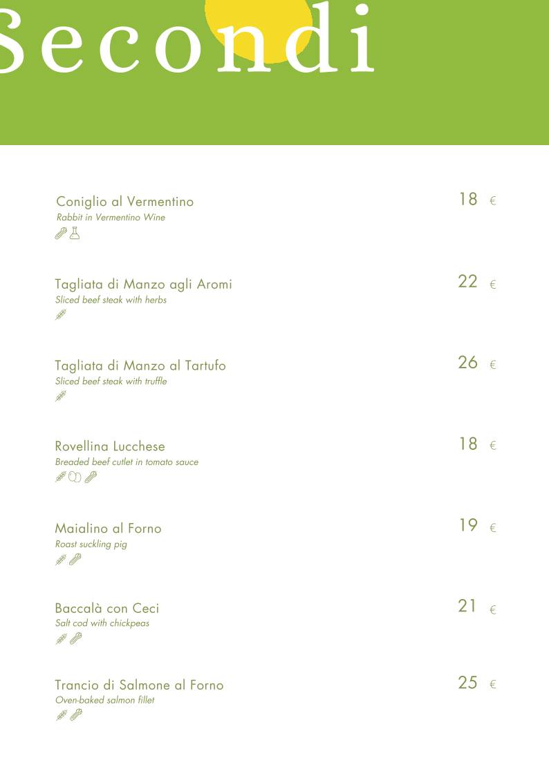 Menu di La Corte dei Limoni 