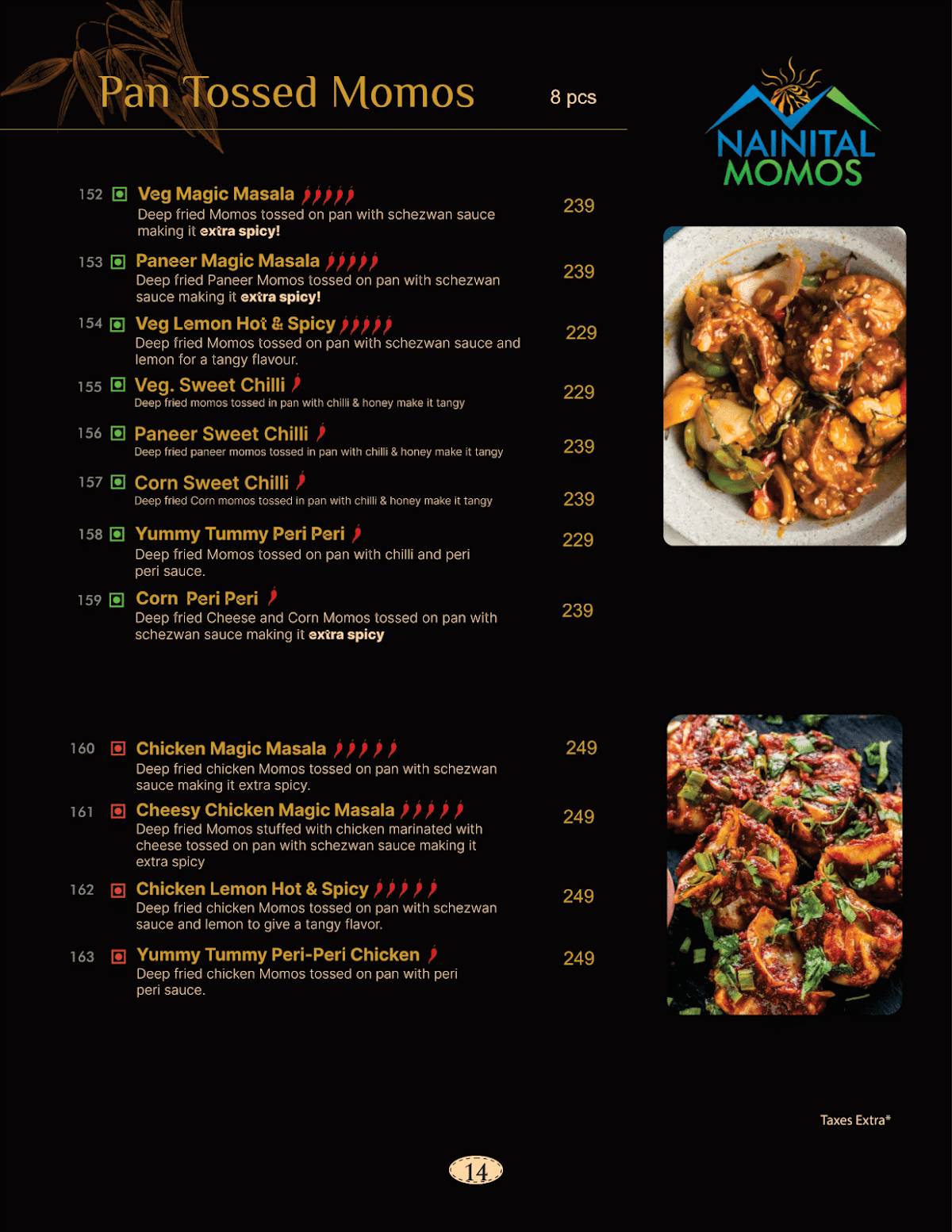 Nainital Momos - Multigrain momos menu