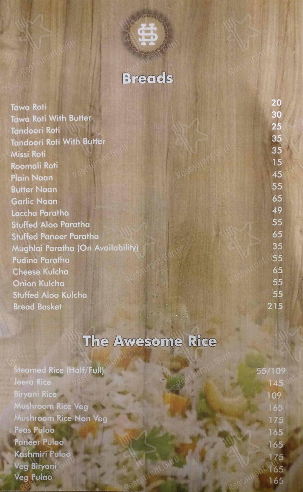 The Kitchenette Restaurant by Hotel Solitaire menu