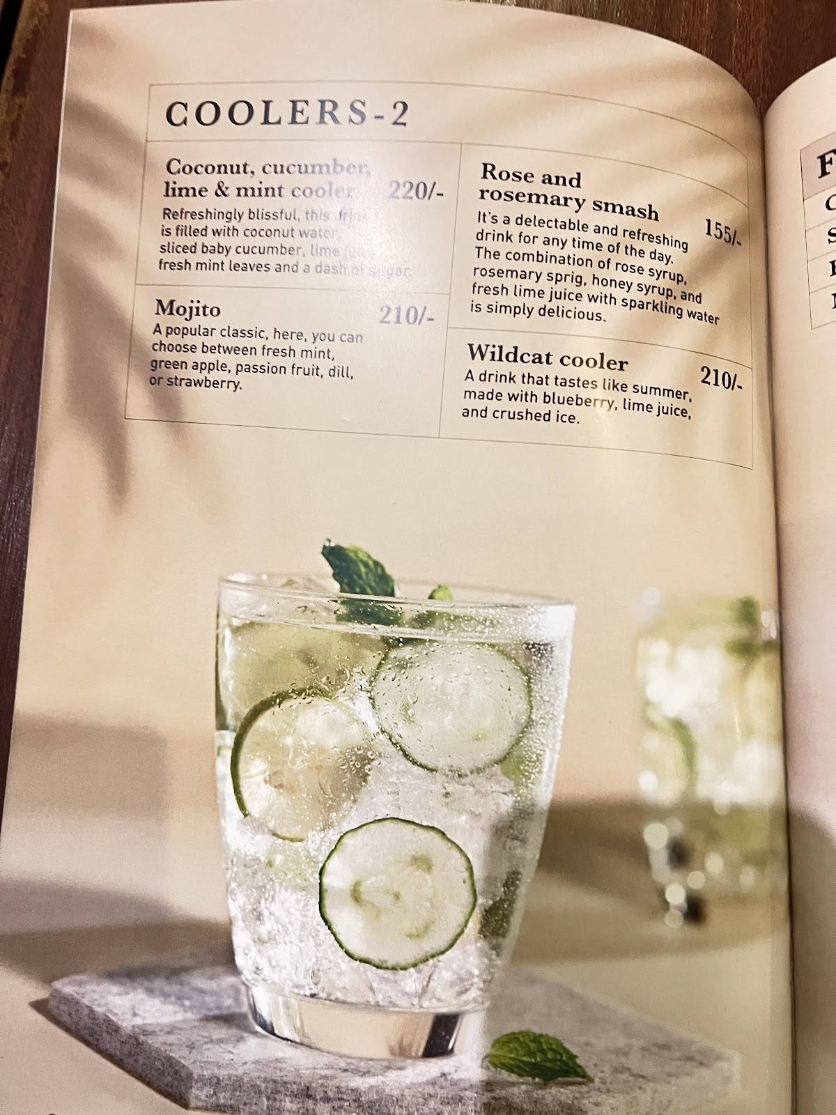 M Grill - Paragon Group menu