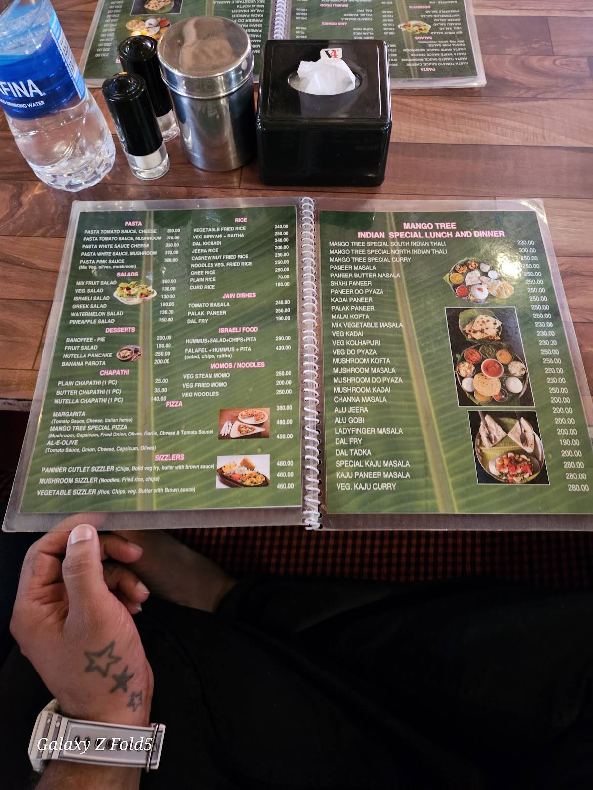 MANGO TREE RESTAURANT menu