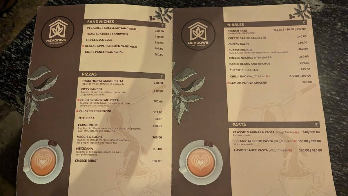MEADOWS menu