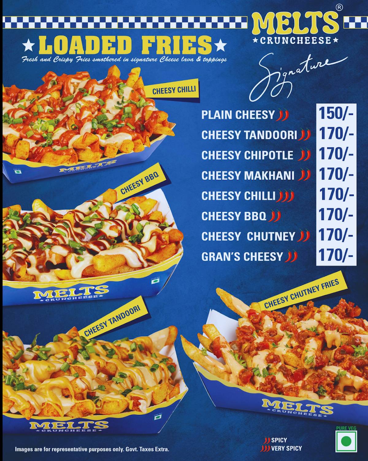 MELTS CRUNCHEESE menu