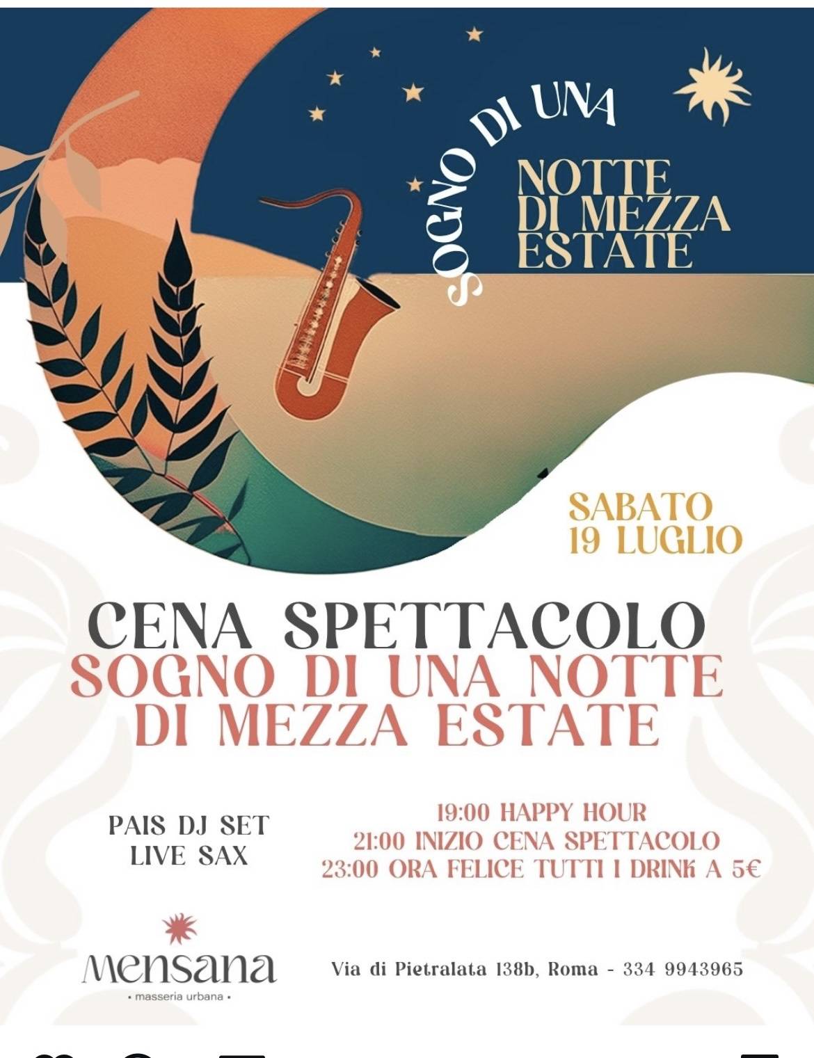 Menu di MENSANA Masseria Urbana 
