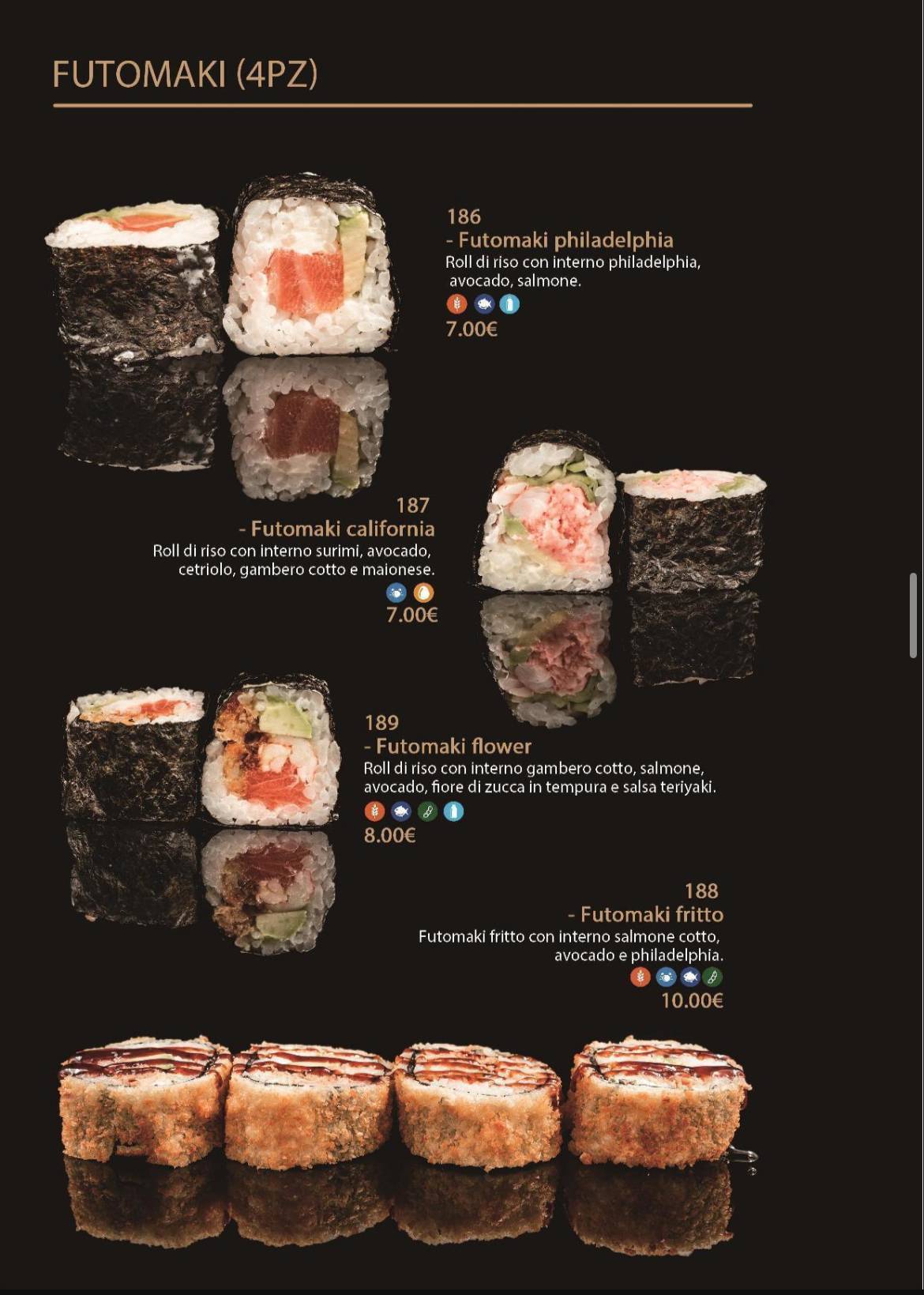 Menu di MITO SUSHI RESTAURANT 