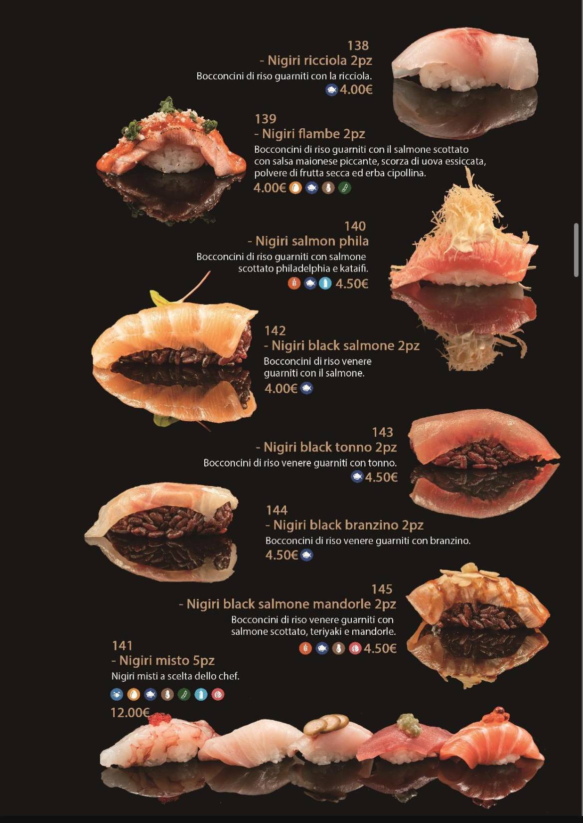 Menu di MITO SUSHI RESTAURANT 