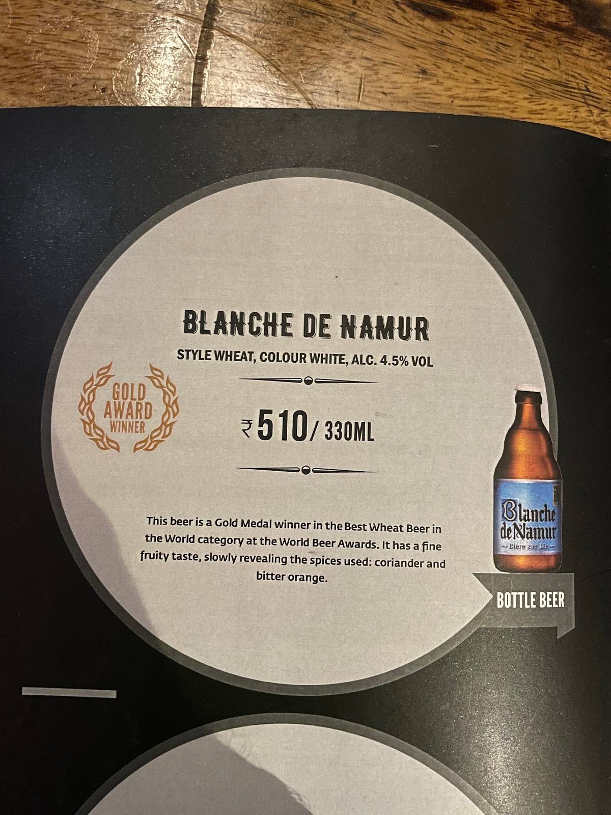 MOB - Belgium Beer House menu