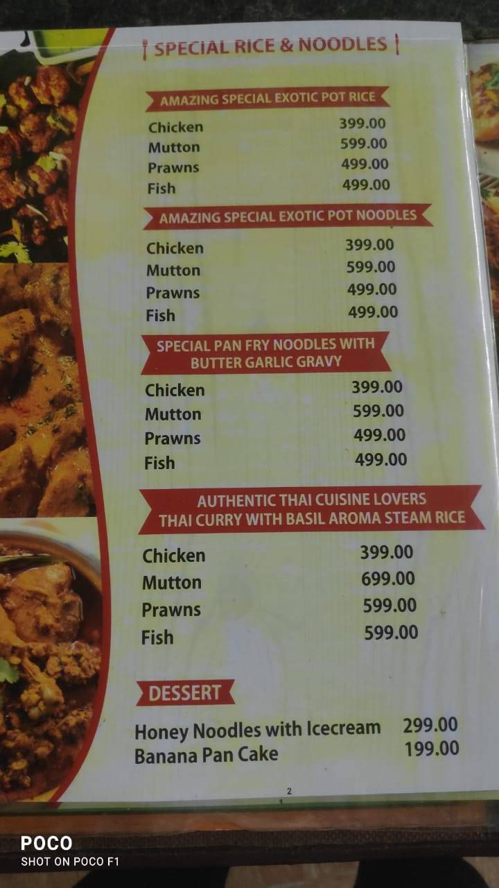 MUTBY'Z RESTAURANT menu
