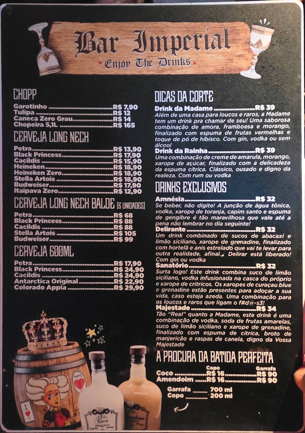 Madame Surtô cardápio