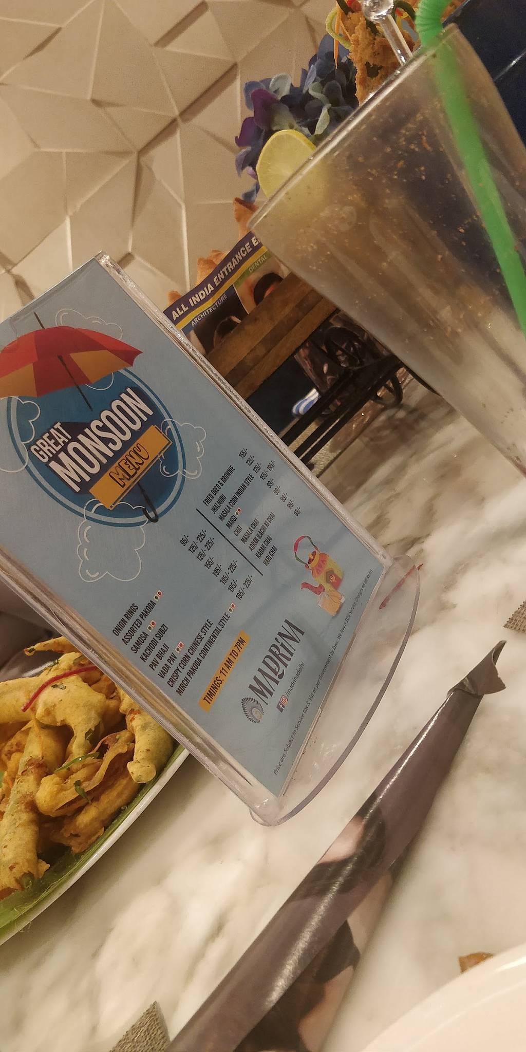 Madrina Restaurant menu