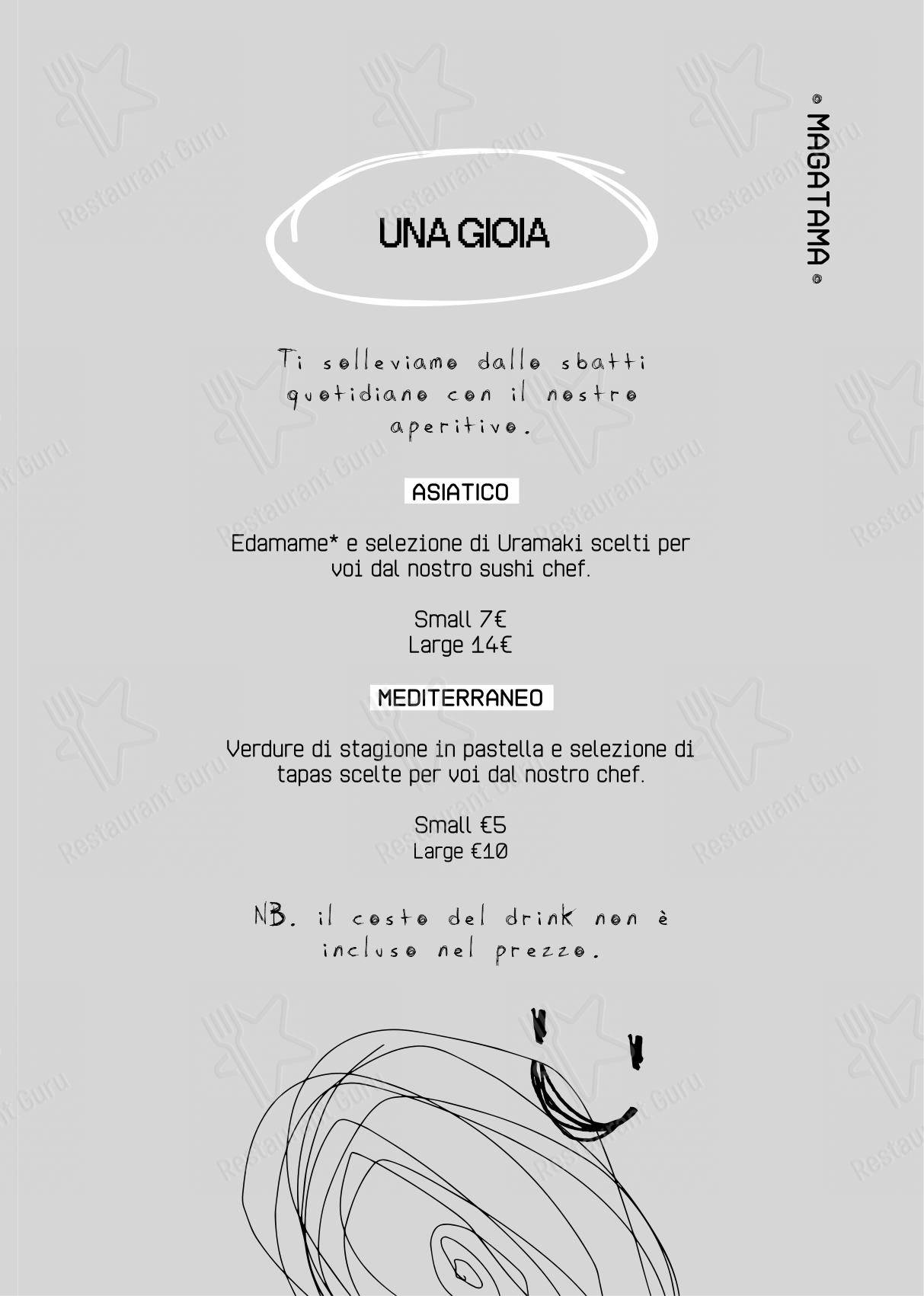 Magatama in Acireale - Menu