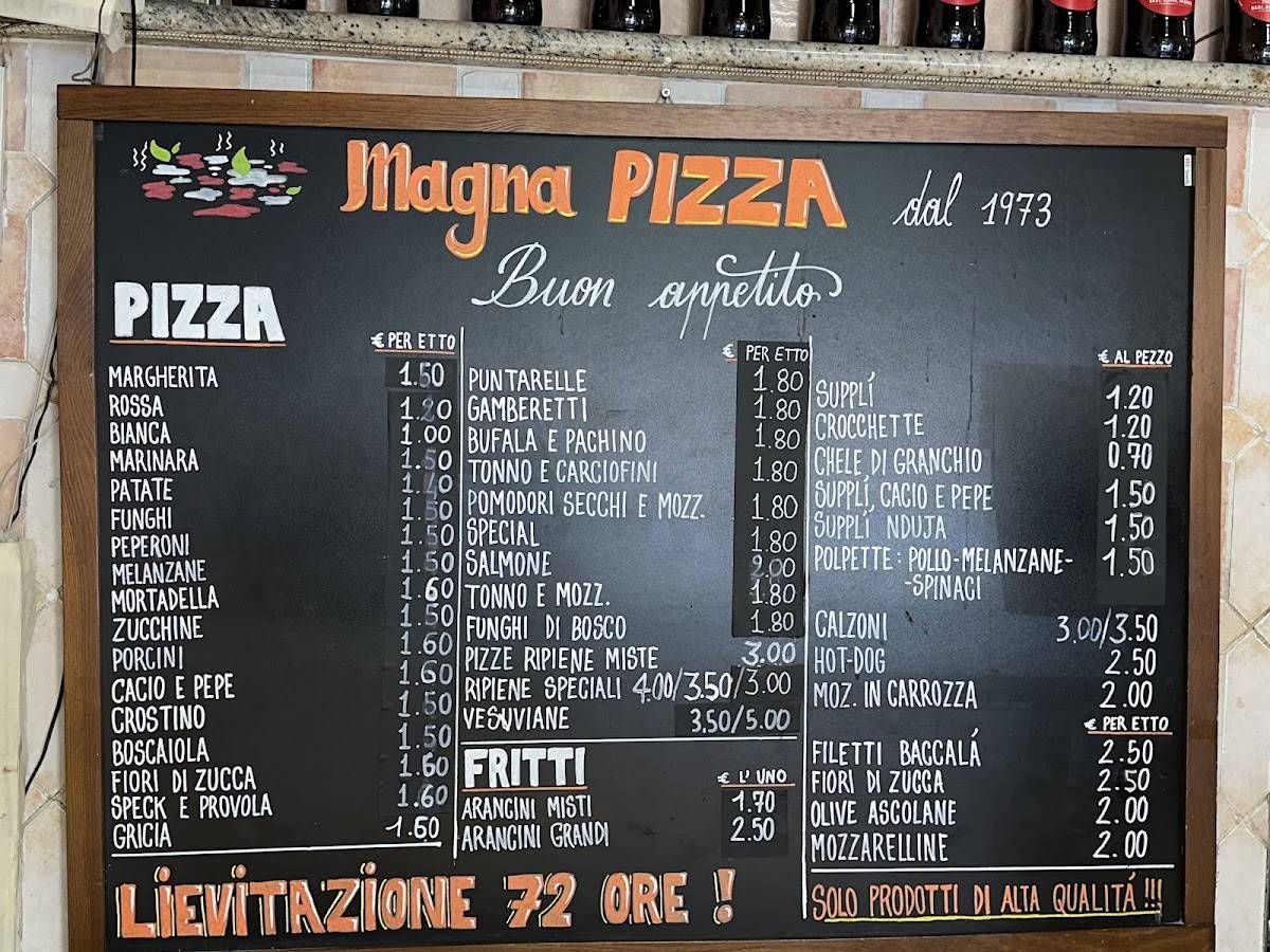 Menu de Magna Pizza