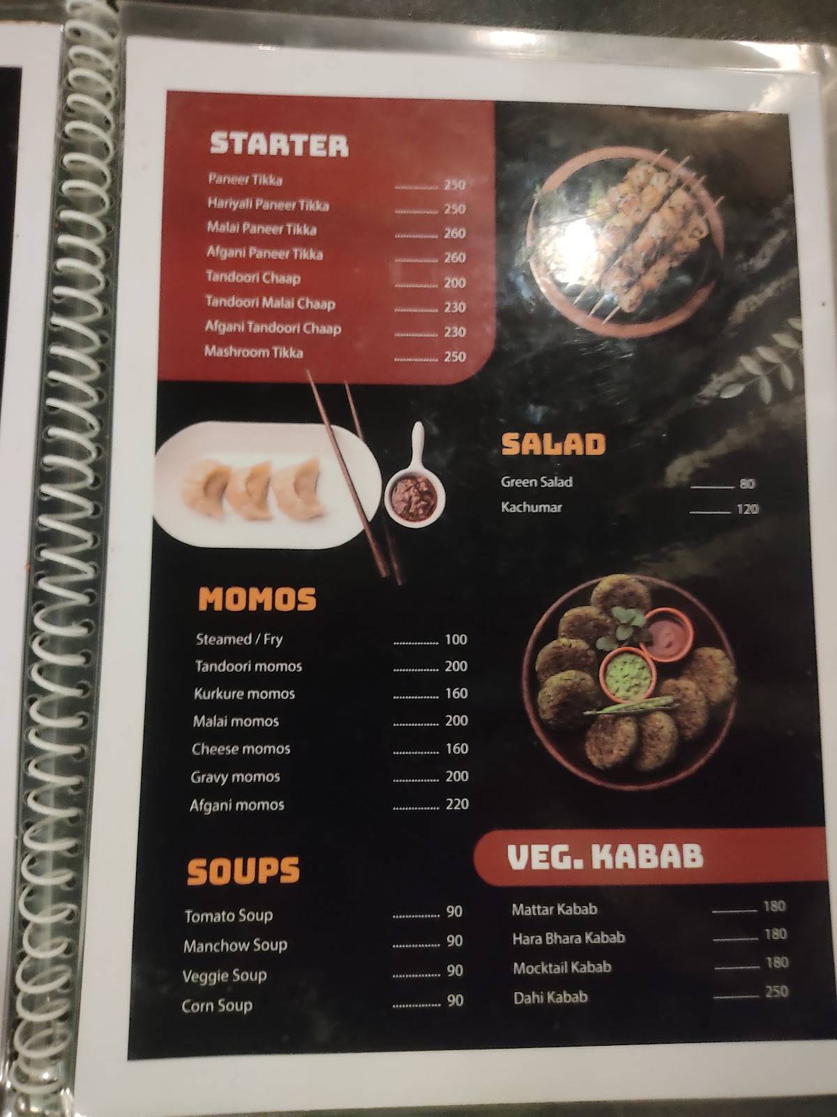 Sk Burger menu