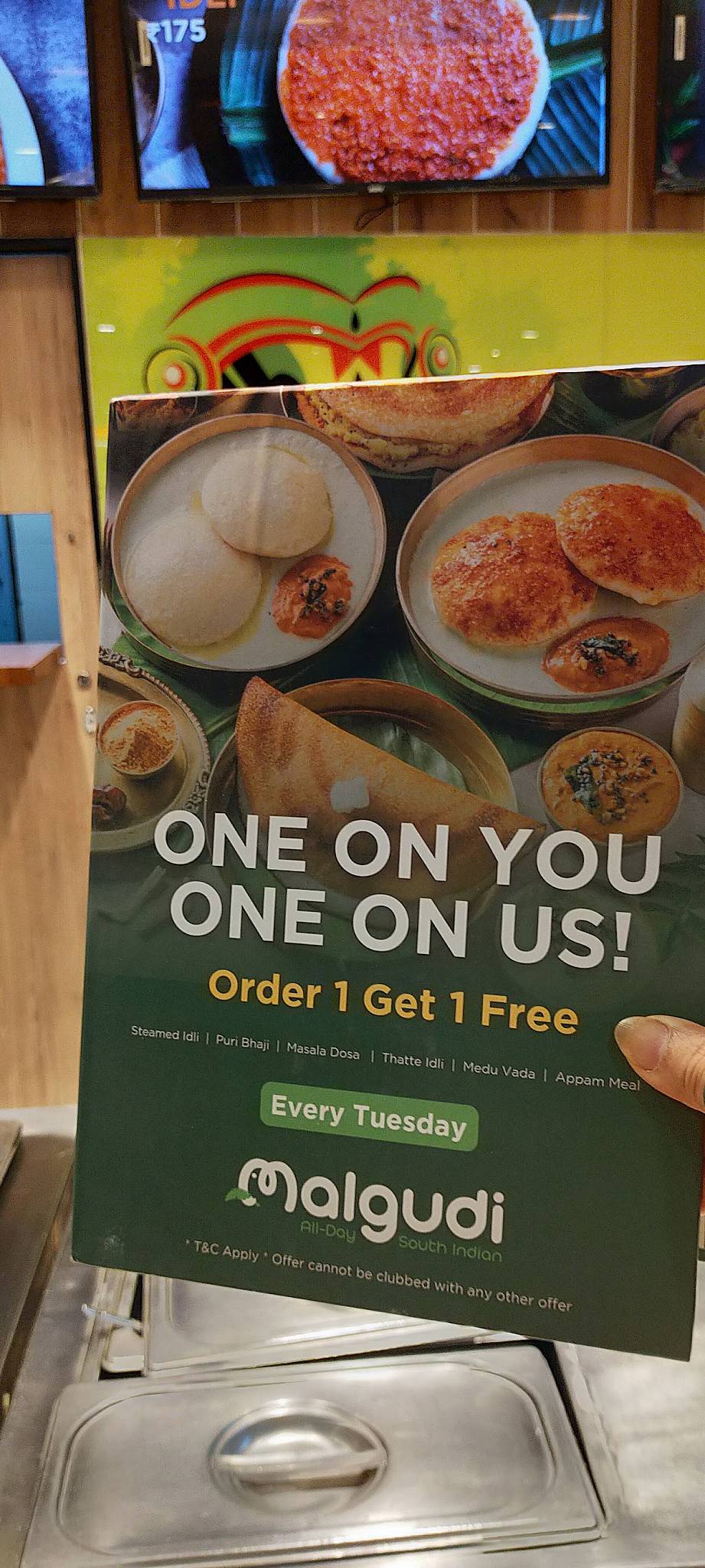 Malgudi menu