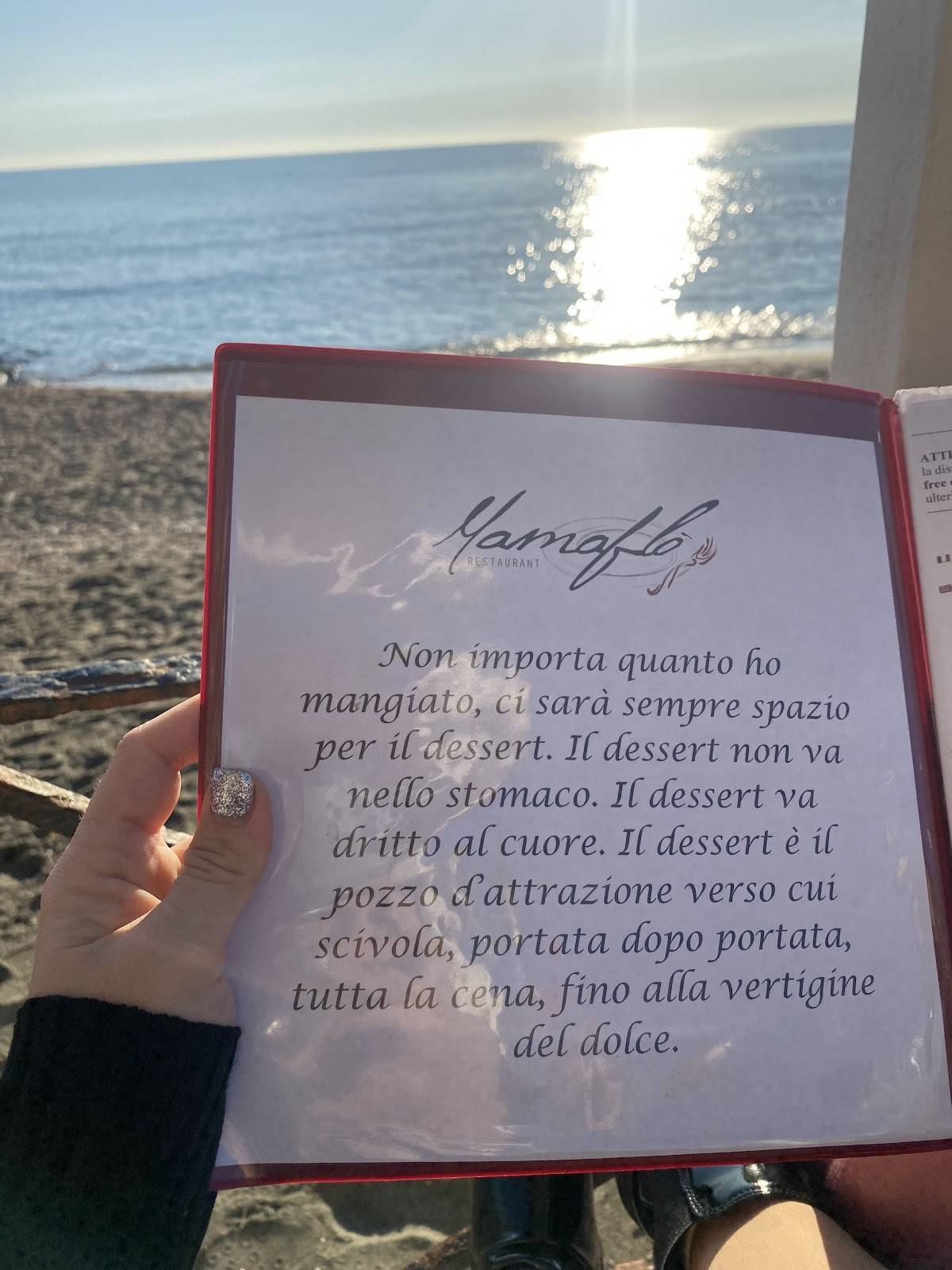 Menu di Mamaflò - Ristorante sul mare 