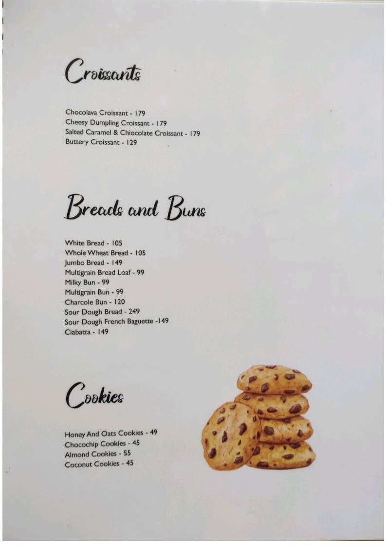 Mambo’s Bistro menu