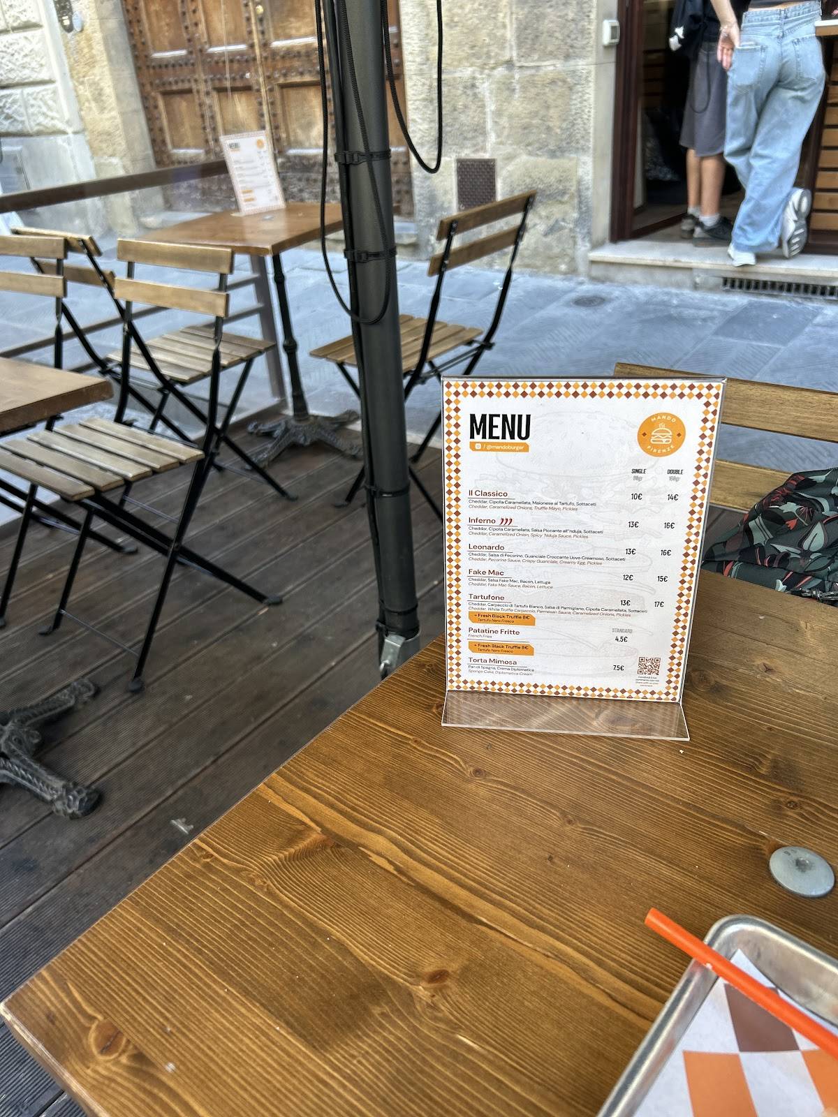 Menu di Mando Burger 