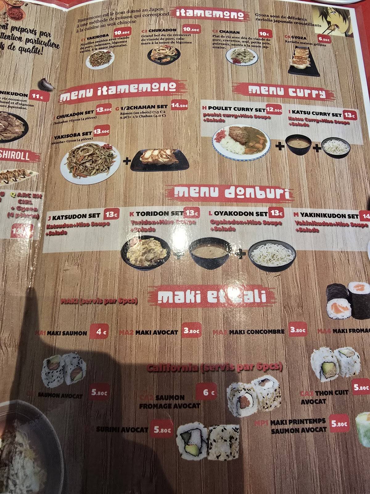 Menu de Mandoo