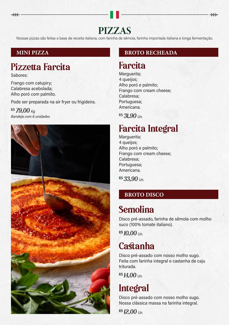 Mand'oro Massas - Cucina Artigianale Italiana em Americana cardápio