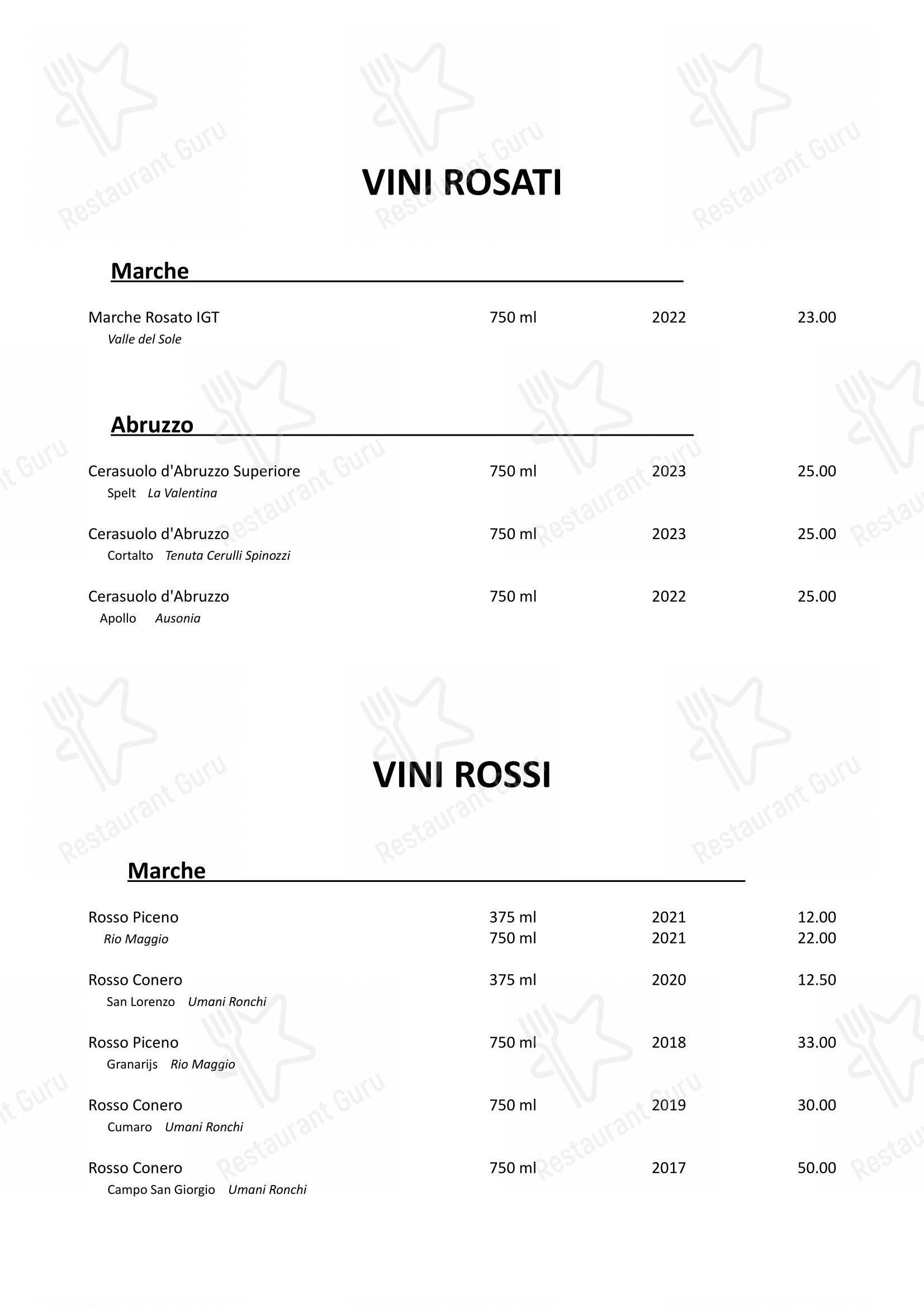 Menu di Ristorante Manhattan - Menu