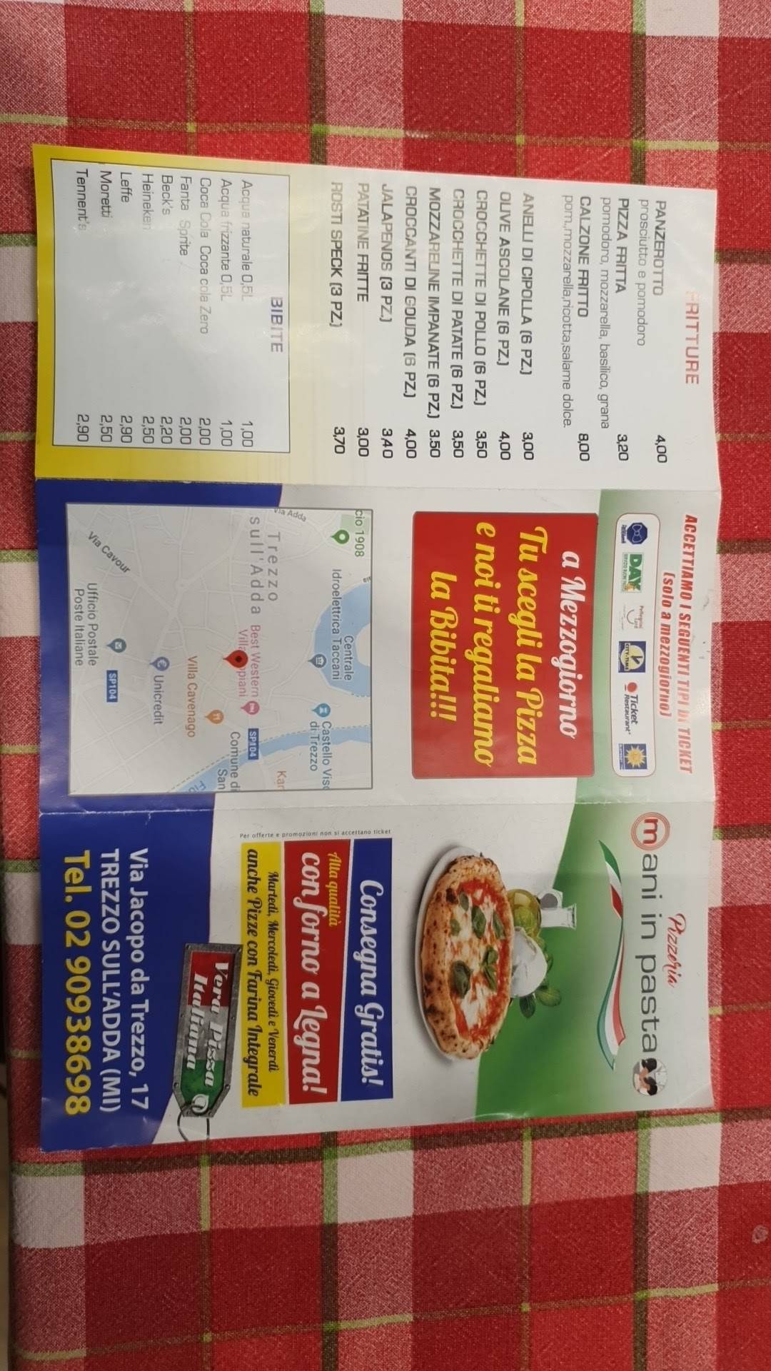 Menu de Mani in Pasta