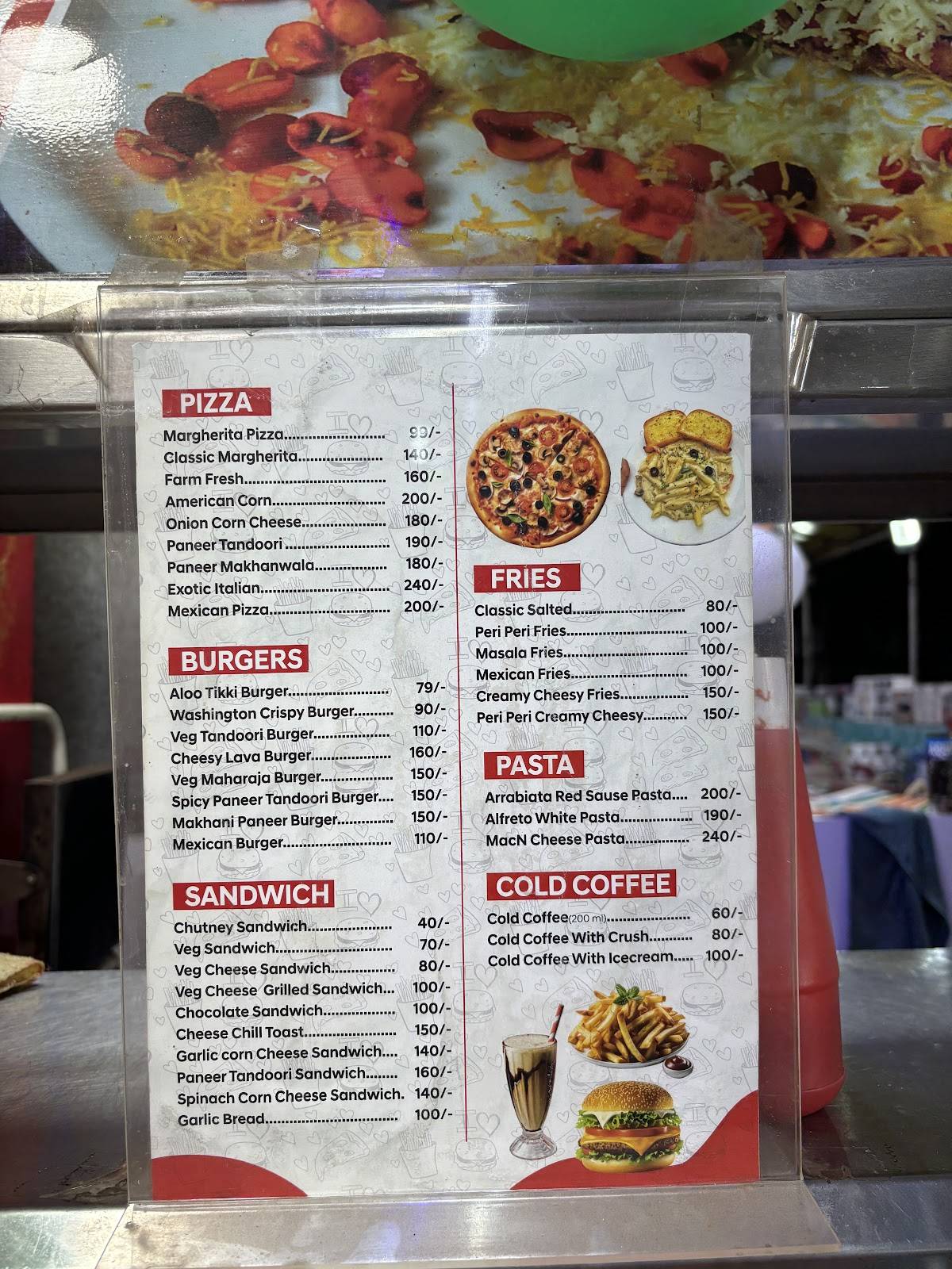 Manisha Bhel menu