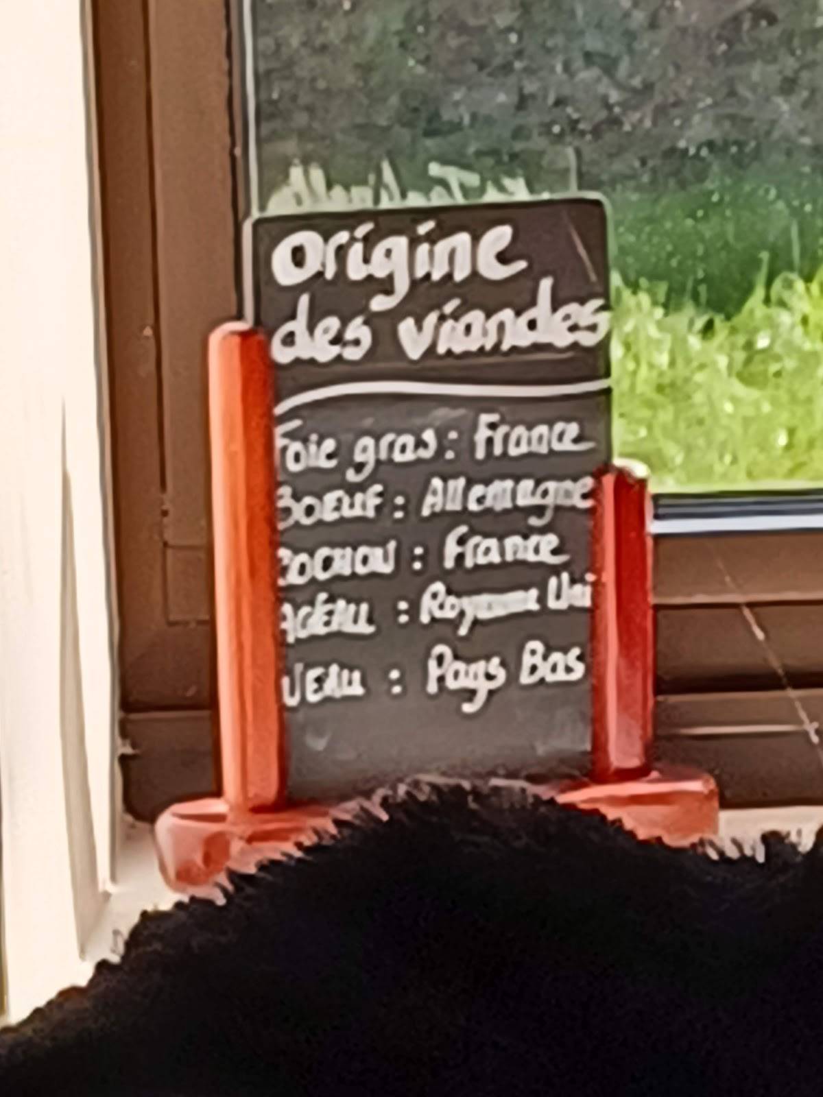 Menu de Manoir Le Quatre Saisons